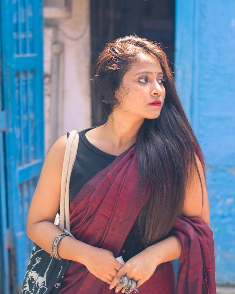 Cotton Chikankari Anarkali — White