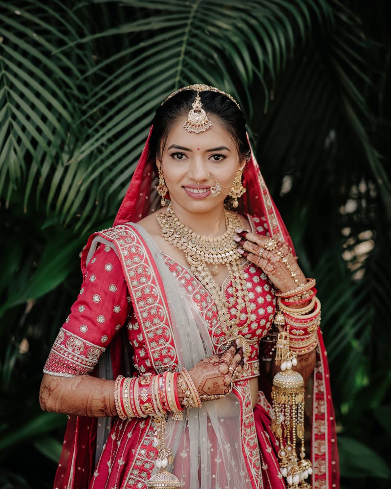 Stone Work Lehenga — Emerald Festive