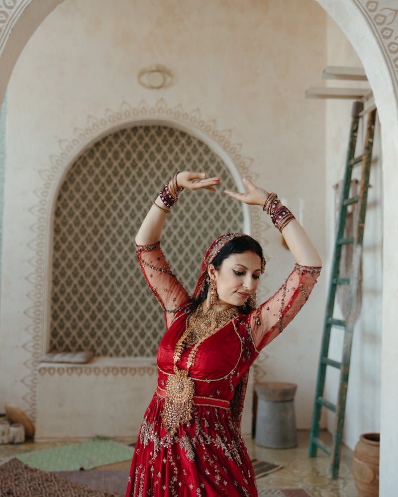Zardozi Dupatta — Deep Maroon Bridal Net